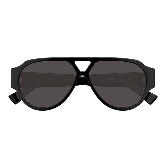 NEW BOTTEGA VENETA BV1318S 001 SUNGLASSES UNISEX BLACK PILOT EYEWEAR